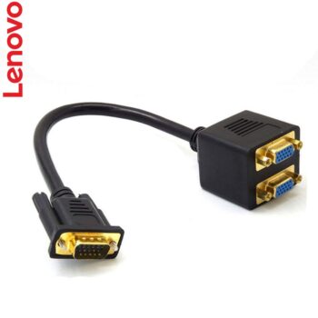 تبدیل 1 به 2 vga, اتصال دو مانیتور به لپ تاپ , اتصال دو مانیتور به کیس لنوو , کابل 1 به 2 VGA اورجینال