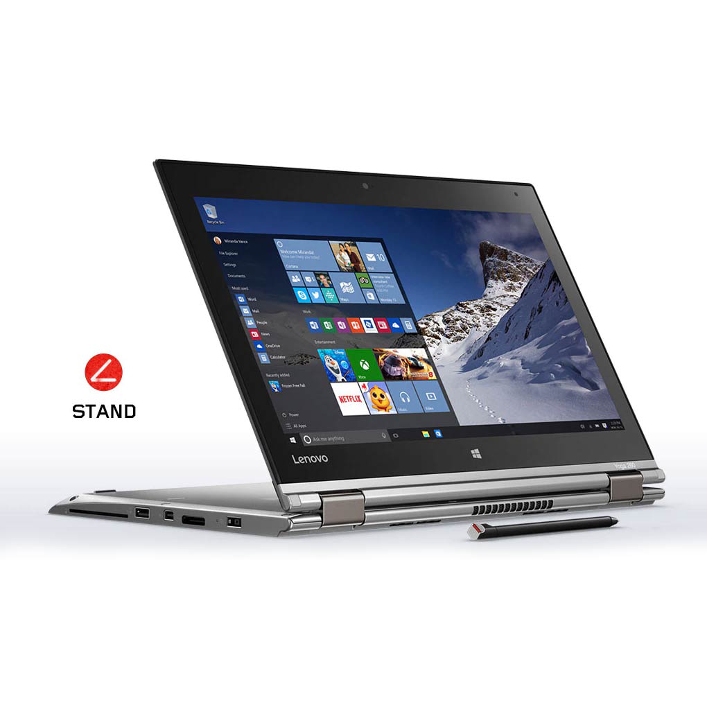 lenovo-laptop-convertible-thinkpad-yoga-260-silver-stand-mode-1 لپ تاپ استوک لنوو یوگا yoga 260 پردازنده i5