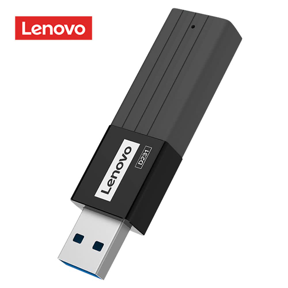 Lenovo-D231-2-in-1-USB-3-0-Memory-Card-Reader-Dual-Slot-TF-Security-Digital رم ریدر USB 3.0 لنوو مدل Lenovo D231