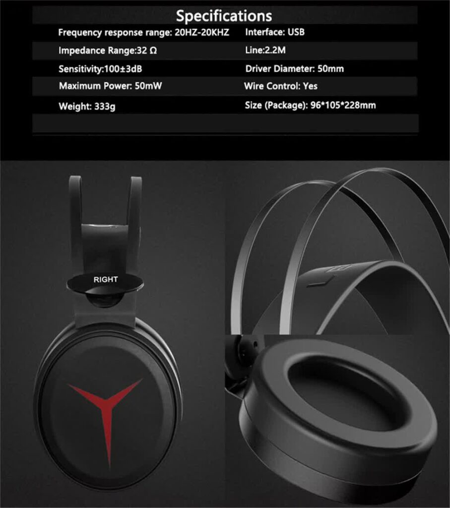 هدفون گیمینگ لنوو مدل Legion STAR Y360