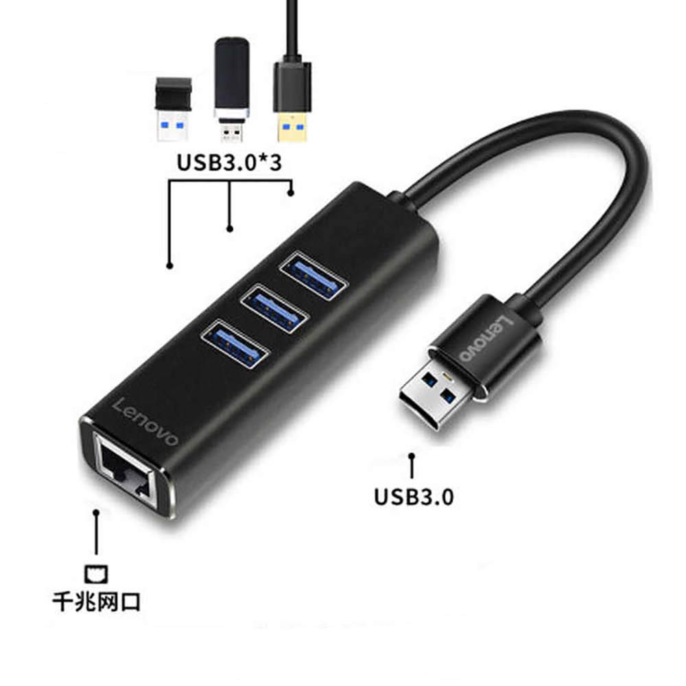هاب USB 3.0 لنوو همراه Gigabit LAN مدل A615