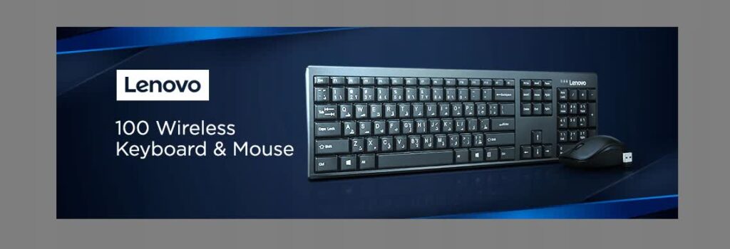 کیبورد و ماوس بی سیم Lenovo 100 Wireless Combo