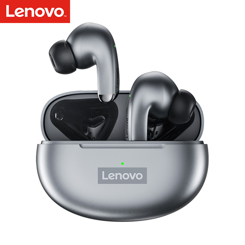 Lenovo LP5 TWS Wireless Headphones-main هندزفري بي سيم لنوو LP5 Earphone خاکستری
