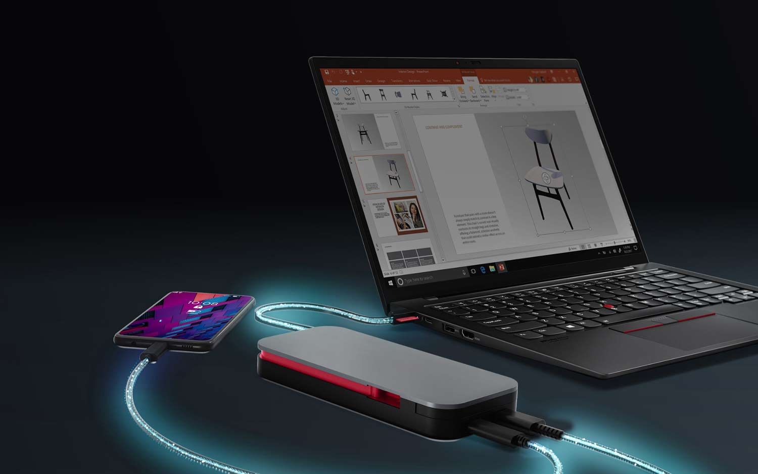 پاوربانک لنوو 20000 میلی آمپر مدل Lenovo USB-C Laptop
