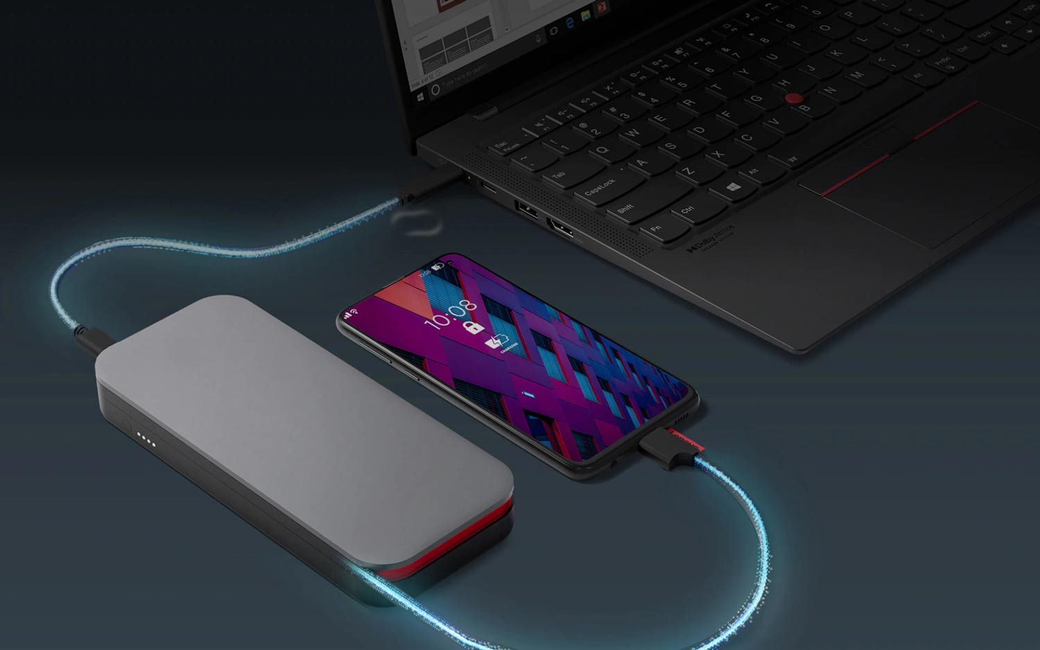 پاوربانک لنوو 20000 میلی آمپر مدل Lenovo USB-C Laptop