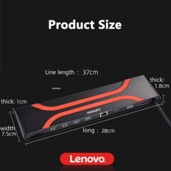 داک استیشن هاب لنوو مدل LX1901 10 In 1 Type C
