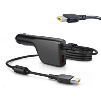 شارژر لپ تاپ لنوو USB سازگار با فندکی خودرو