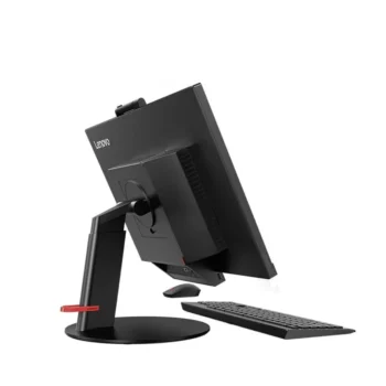 آل این وان استوک لنوو ThinkCentre TIO 24 Gen 3 نمای پشت و موس و کیبورد
