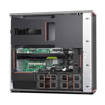 کیس لنوو ThinkStation P510 پردازنده XEON نمای کناری بدون درپوش