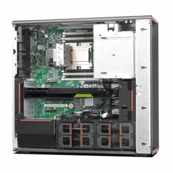 کیس لنوو ThinkStation P510 پردازنده XEON نمای کناری بدون درپوش