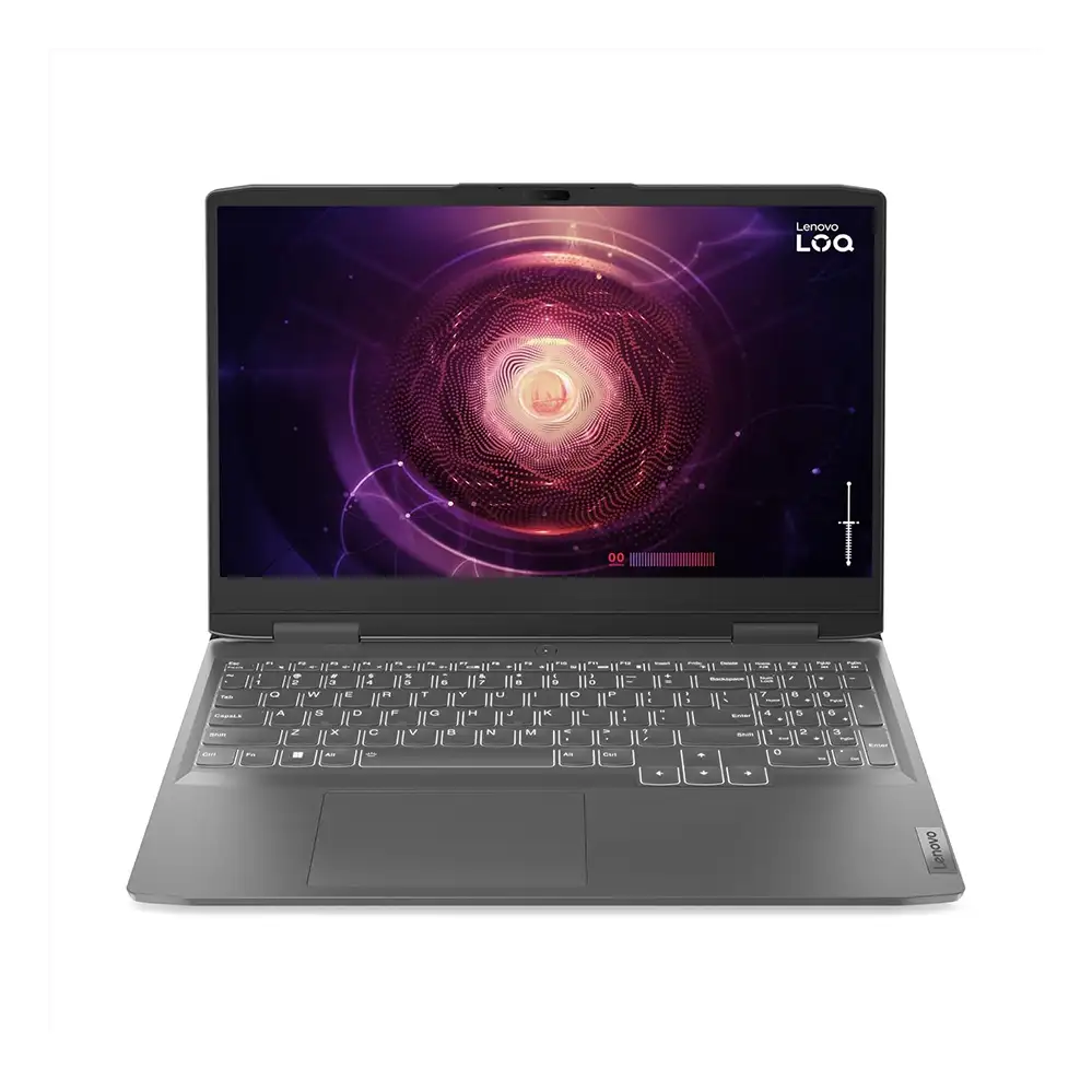 Lenovo-LOQ 15APH8 (1) نمای جلوی لپ تاپ
