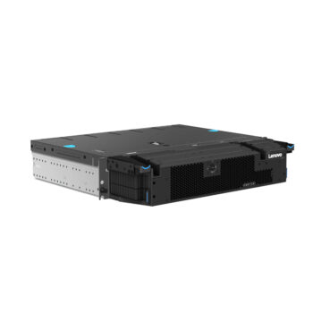اج کلاینت لنوو ThinkEdge SE450 Edge Server (تین کلاینت) - نمای روبرو چپ