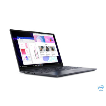 لپ تاپ لنوو Yoga Slim 7 (15″ Intel) نمای باز کناری