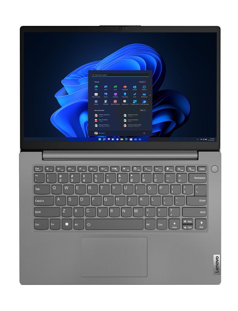 لپ تاپ لنوو مدل V14 GEN 3 (14" Intel) نمای باز بالا