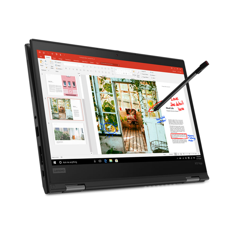 ThinkPad-X13-Yoga-Gen1-02 لپ تاپ لنوو ThinkPad X13 Yoga (13″ Intel) نمای بسته قلم دار