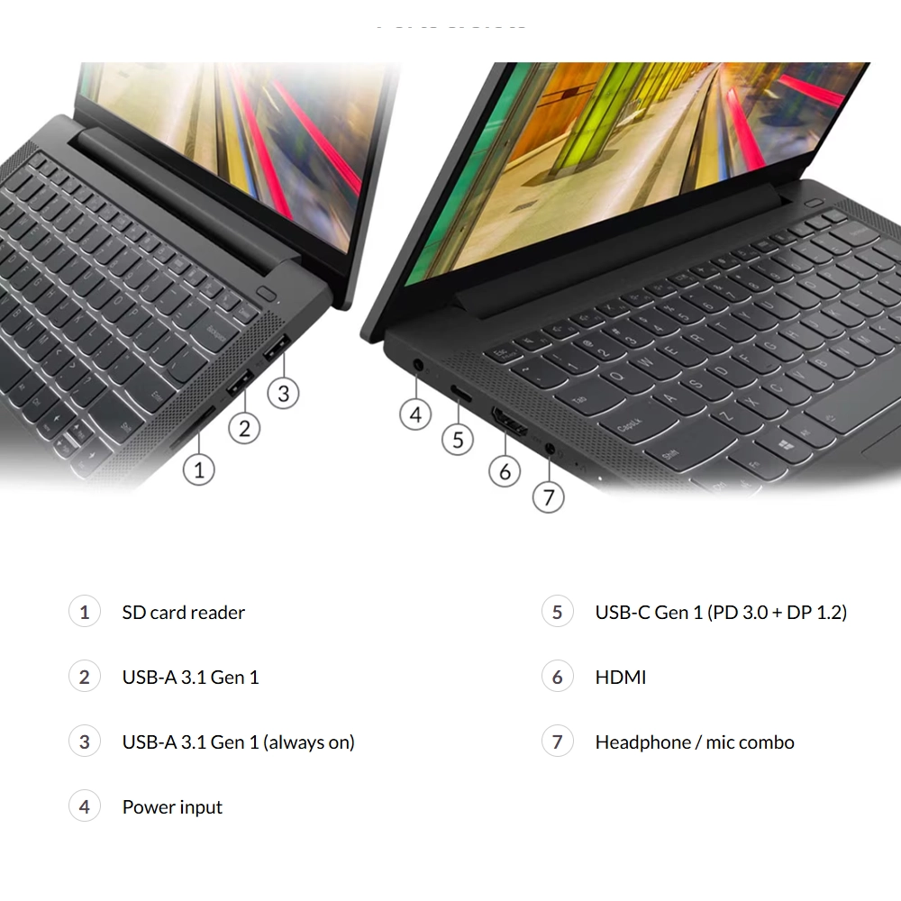 port IdeaPad 5 (14”, Intel)