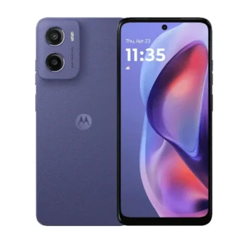 پشت و رو بنفش تلفن هوشمند لنوو moto e15