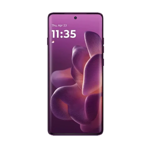 صفحه بنفش تلفن هوشمند لنوو motorola edge 60 pro