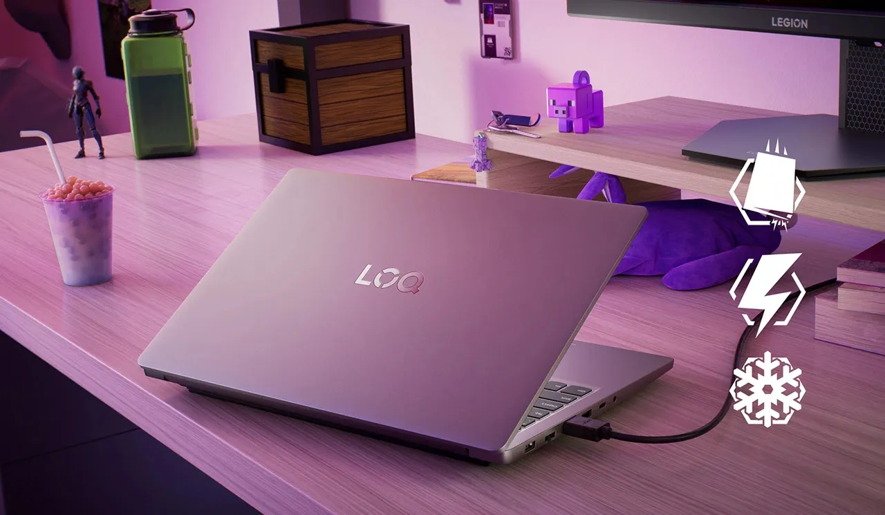 Features (4) LOQ Essential (15” AMD) Gaming Laptop