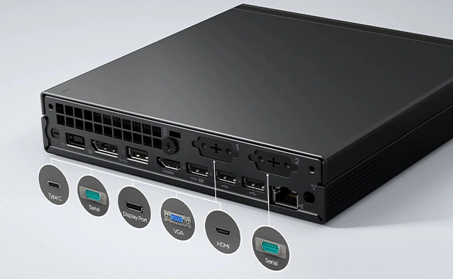 Features (2) ThinkCentre M75q Gen 5 Tiny (AMD)